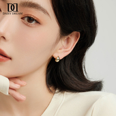 银针耳饰 轻奢时尚 金银豆豆耳钉女气质小众高级感耳环2025新款 爆款