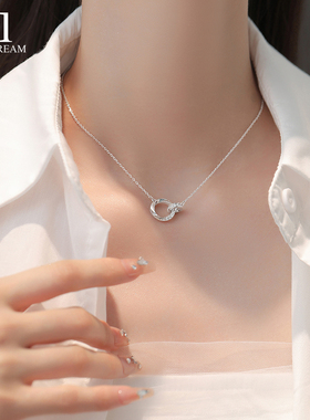 莫比乌斯环项链女小众气质