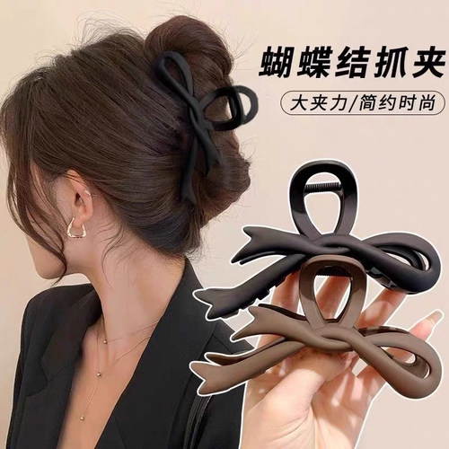 美拉德飘带蝴蝶结发夹女