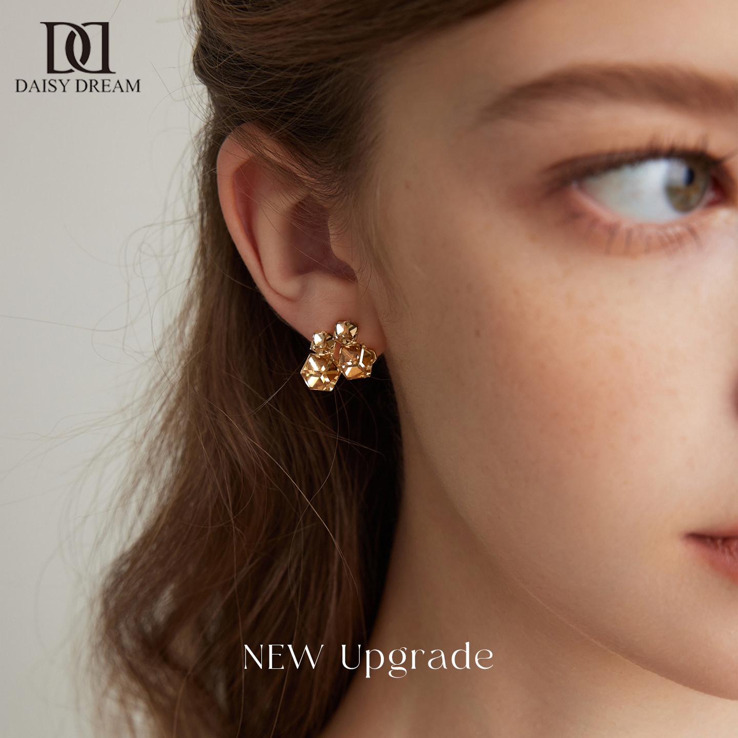 925纯银针水晶方糖耳钉女小众高级感轻奢耳环2025新款美拉德耳饰,饰品/流行首饰/时尚饰品新,耳钉,淘宝优惠券,粉丝福利购,淘宝优惠卷