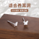 999纯银针蝴蝶耳钉女养耳洞高级感小众精致耳环睡觉免摘气质耳饰