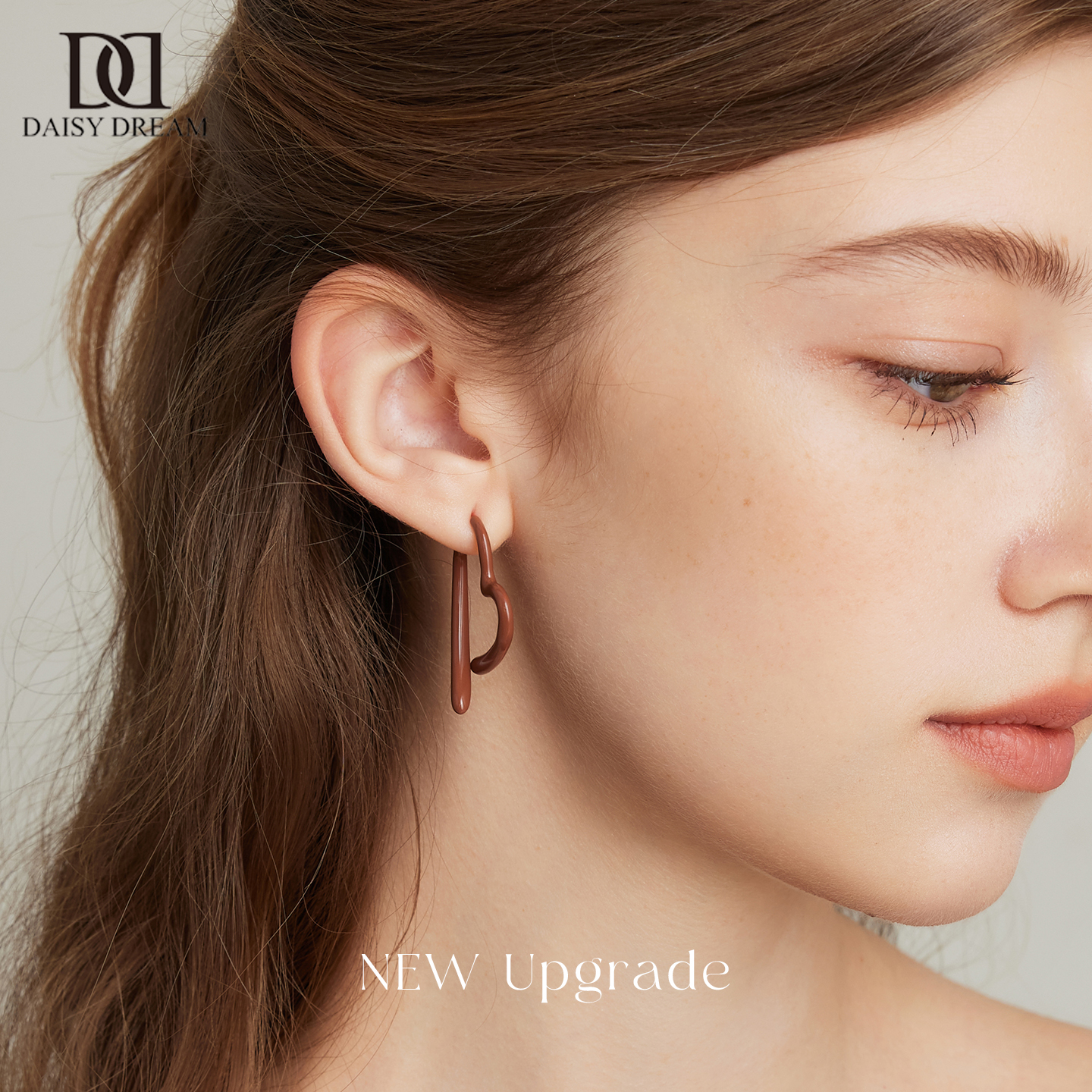 925银针美拉德爱心耳环小众设计