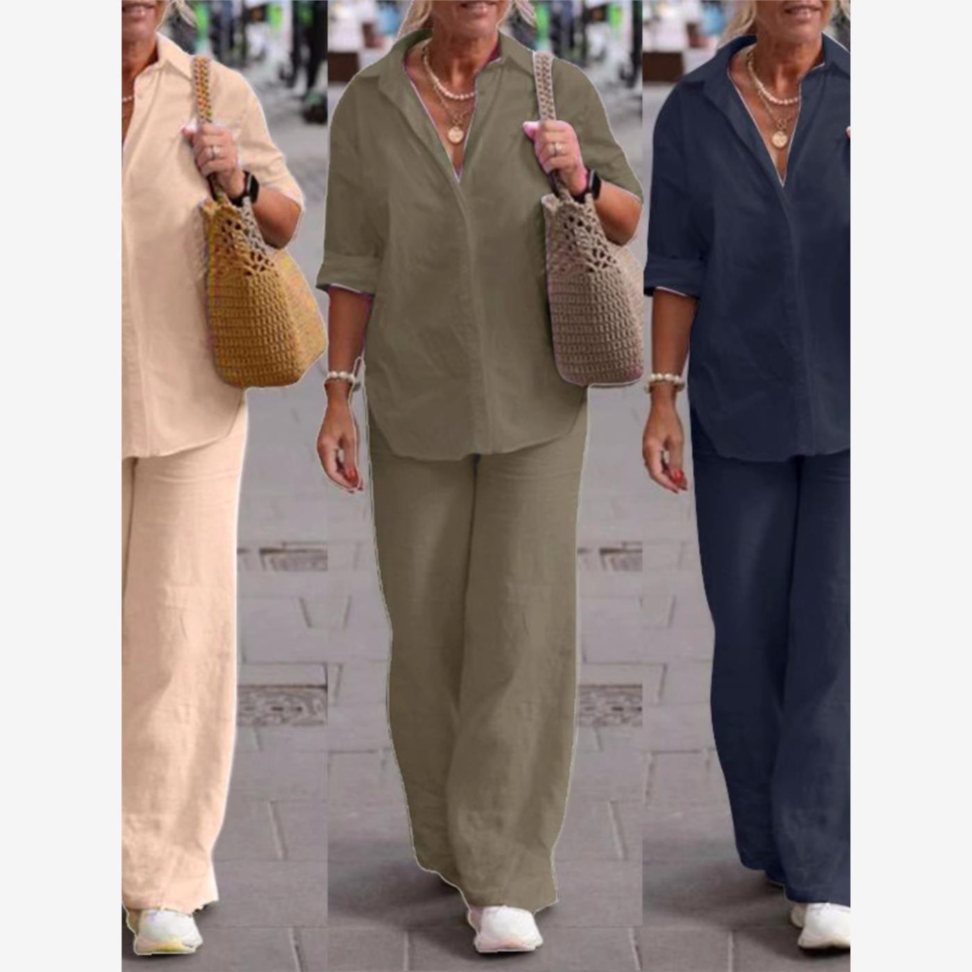 S-5XL fashion women 2set suit ladies tops pants 休闲两件套装
