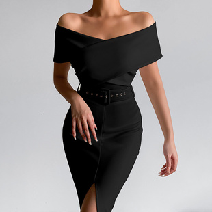 women dinner party dresses night club ladies formal skirt女