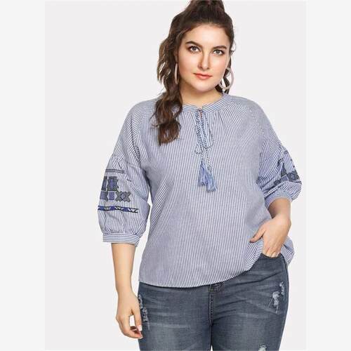 fat women shirt big size XL-5XL ladies tops 欧美大码上衣
