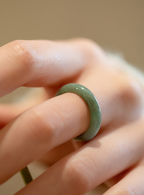 翡翠戒指缅甸A货玉石指环
