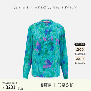 低至5折 衬衫 Stella 印花立领衬衣女士长袖 上衣 McCartney夏季
