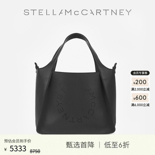 Stella LOGO McCartney黑色手提袋品牌字母印花托特包 限时降价