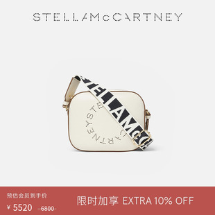 McCartney白色印花肩带迷你相机包拉链 限时9折 LOGO Stella