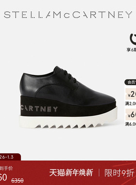 [新年礼物]ELYSE Stella McCartney拼色徽标厚底鞋防水台松糕鞋