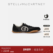 McCartney夏季 Sport网眼饰边黑色运动鞋 Wave Stella 低至5折