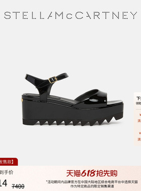 [天猫惊喜盒]ELYSE Stella McCartney2026新品搭扣踝带厚底凉鞋