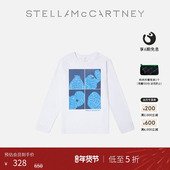 低至5折 儿童Stella McCartney秋季 纯白色怪兽长袖 上衣童装