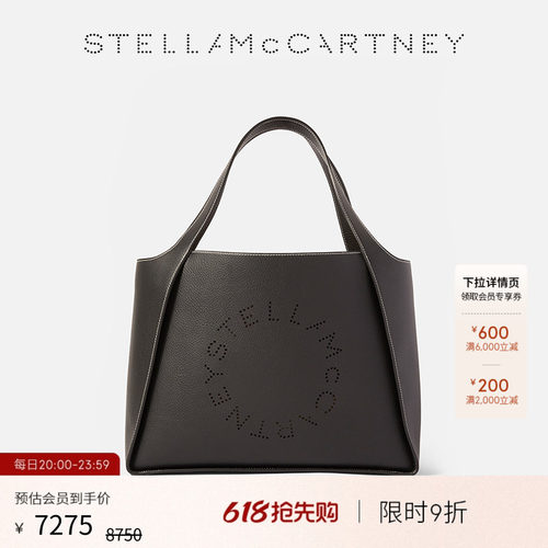 StellaMcCartney黑色徽标托特包