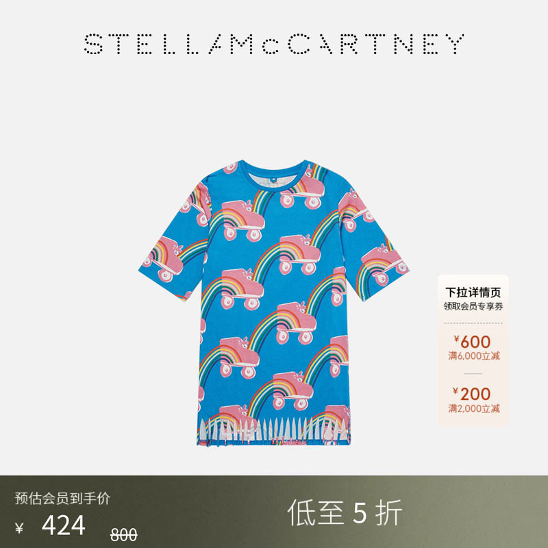 StellaMcCartney旱冰鞋印花T恤图片