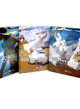 现货【英文原版】 Sorolla Master of light painting 索罗拉油画画集人物沙滩海边风景肖像艺术油画美术画册作品集书籍
