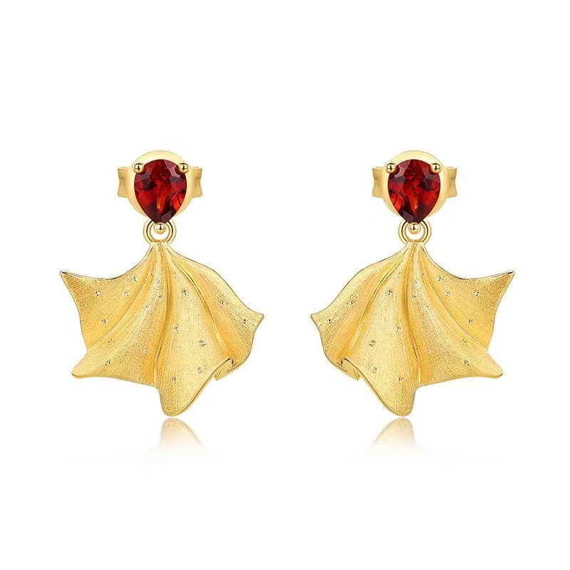 星赞轻奢珠宝925银镶嵌天然石榴石金鱼造型耳钉生动形象新年礼物,珠宝/钻石/翡翠,耳饰,淘宝优惠券,粉丝福利购,淘宝优惠卷