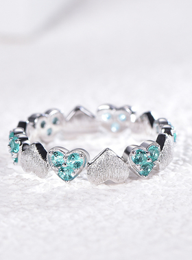 S925银帕拉伊巴戒指星赞