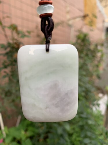 天然蓝田玉平安扣吊坠白润细腻尺寸45/32/10mm玉质温润通透陕西