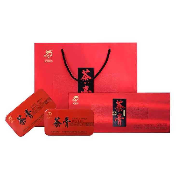 云南普洱茶龙园号普洱熟茶 茶膏100g 精致礼盒 高端礼品正品