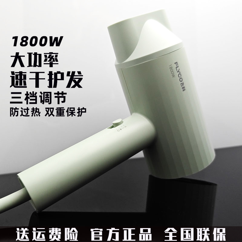 飞科吹风机家用1800W大功率恒温护发宿舍学生专用电吹风速干风筒