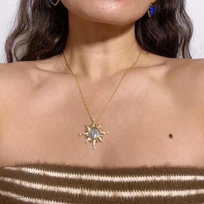 象征光明的太阳神古银币项链