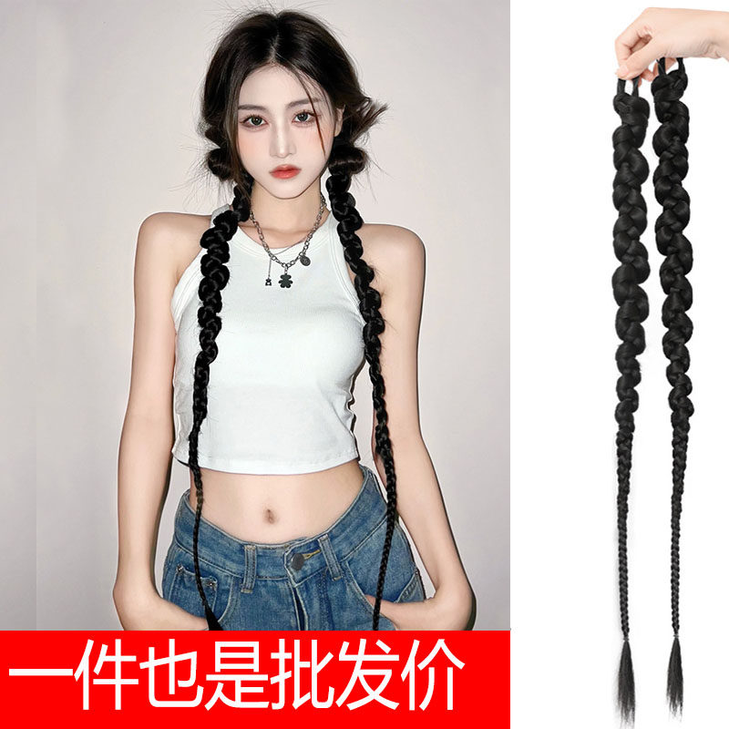假发辫子麻花辫假辫子拳击辫泡泡辫 甜酷辣妹仿真扭扭脏马尾辫子,美发护发/假发,马尾,淘宝优惠券,粉丝福利购,淘宝优惠卷