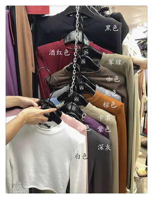 美拉德穿搭短款垫肩长袖圆领T恤2025早秋新款修身显瘦打底衫上衣