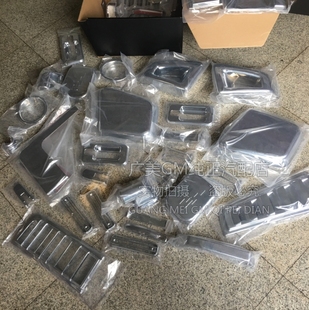 悍马H2加装改装电镀铬套件拉手包角倒车镜天线前机盖尾灯盖罩饰板