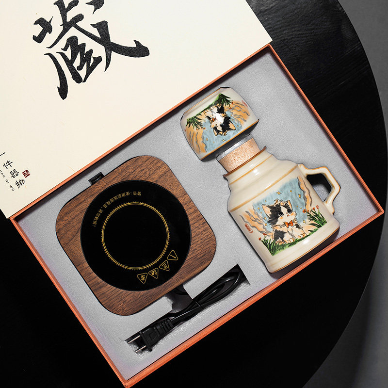 故宫文创可爱猫茶杯水杯定制礼物图片