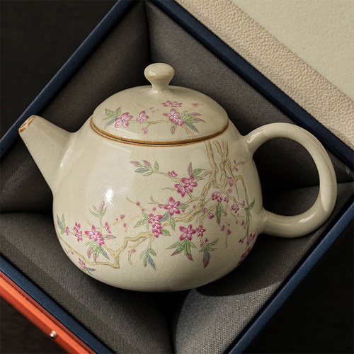 小清新陶瓷汝窑泡茶壶单壶