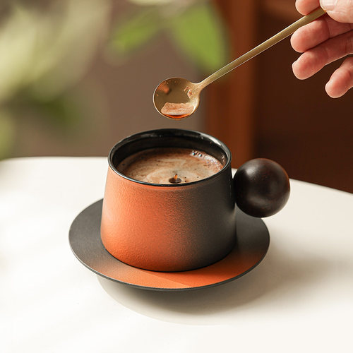 日式小清新陶瓷茶水杯咖啡杯