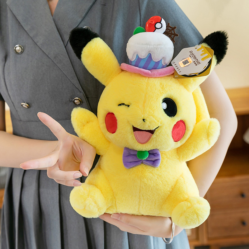 新款正版皮卡丘毛绒玩具比卡丘神奇数码宝贝卡通玩偶公仔生日礼物