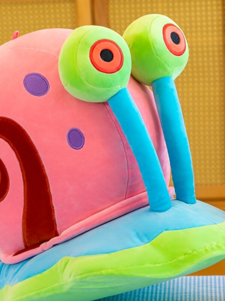 스폰지 밥 보글 인형 베개 작은 달팽이 플러시 장난감 걸레 인형 소년과 소녀를위한 어린이 생일 선물
