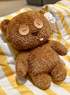 环球影城正版tim熊公仔毛绒玩偶可爱娃娃小黄人睡觉抱枕生日礼物