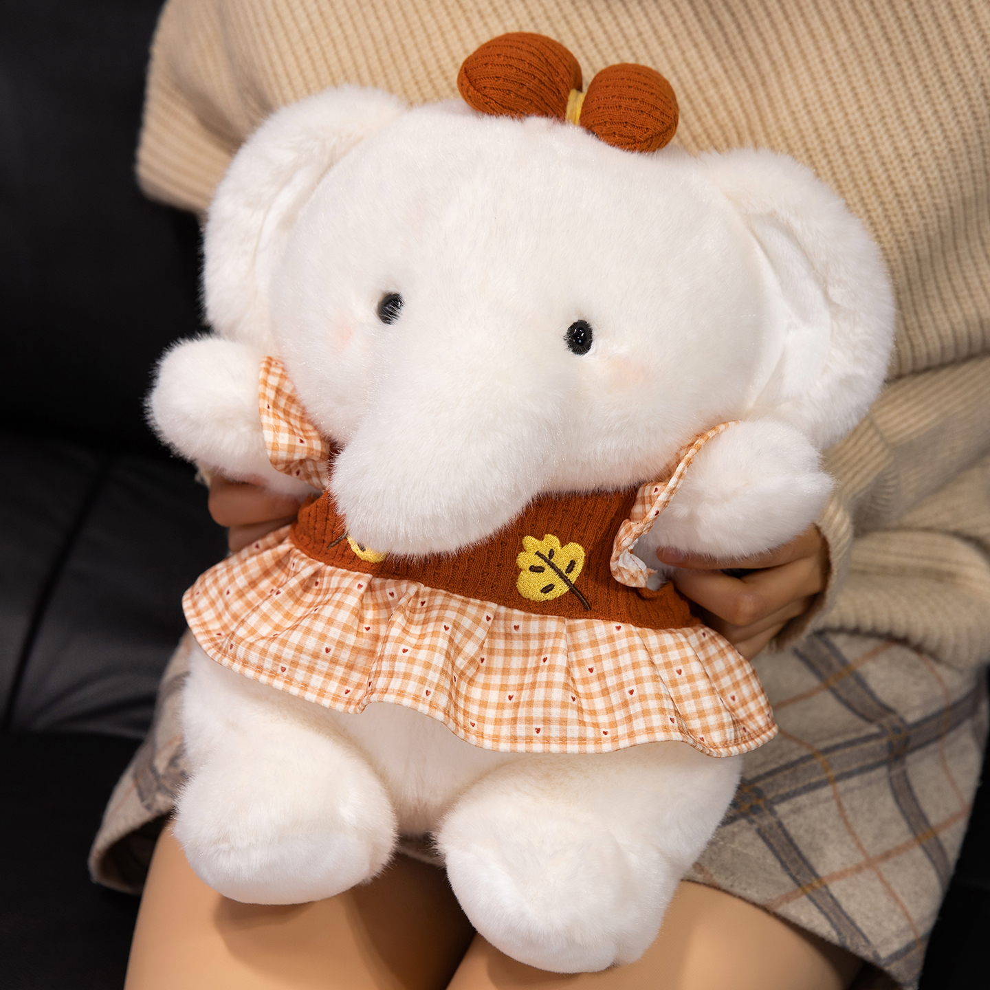 乖不点可爱大象毛绒公仔抱枕