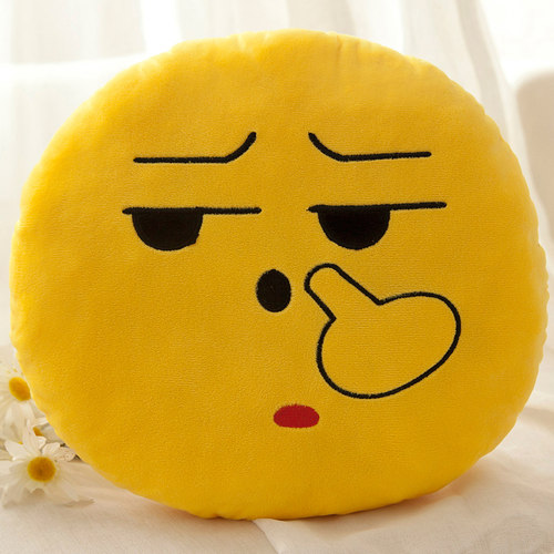 搞怪抠鼻表情包毛坐垫椅子靠垫