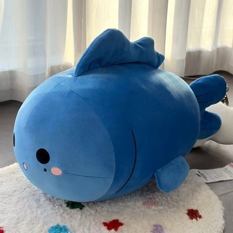 蓝色鲨鱼毛绒玩具抱枕公仔可爱卡通鱼儿玩偶超柔软鱼形靠垫沙发男,玩具/童车/益智/积木/模型,毛绒/玩偶/公仔/布艺类玩具,淘宝优惠券,粉丝福利购,淘宝优惠卷