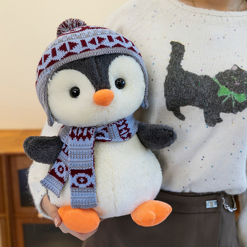 企鹅公仔毛绒玩具可爱背包