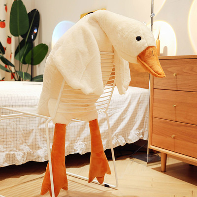 长毛绒大白鹅公仔毛绒玩具可爱