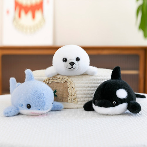 正版海洋掌中宝海豚海豹虎鲸毛