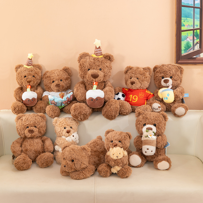 正版赛特嘟嘟泰迪足球小熊毛绒