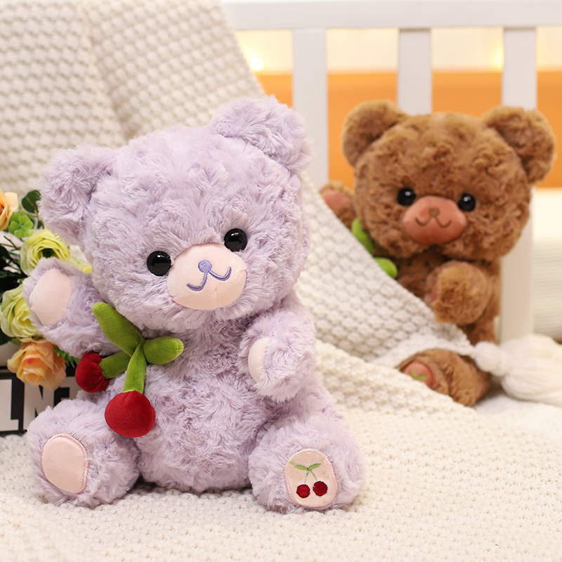可爱抱樱桃小熊泰迪熊公仔