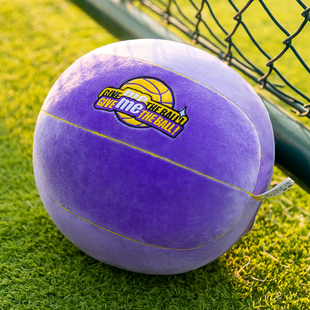 NBA联名毛绒玩具篮球公仔抱枕儿童男孩圆形球状仿真创意沙发靠垫