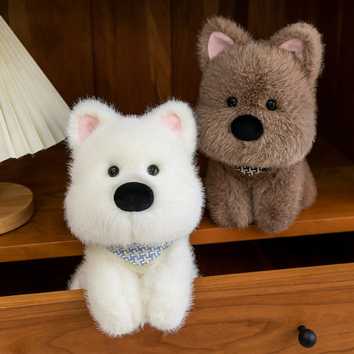 可爱软萌西高地小狗布娃娃儿童礼物狗狗公仔女孩子睡觉抱枕送闺蜜 - 封面