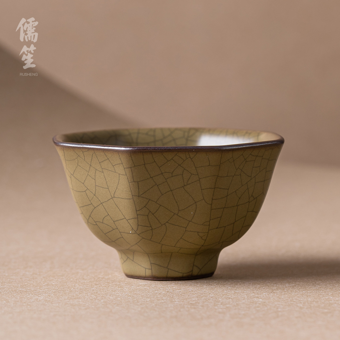 哥窑主人杯茶杯单杯高端陶瓷图片