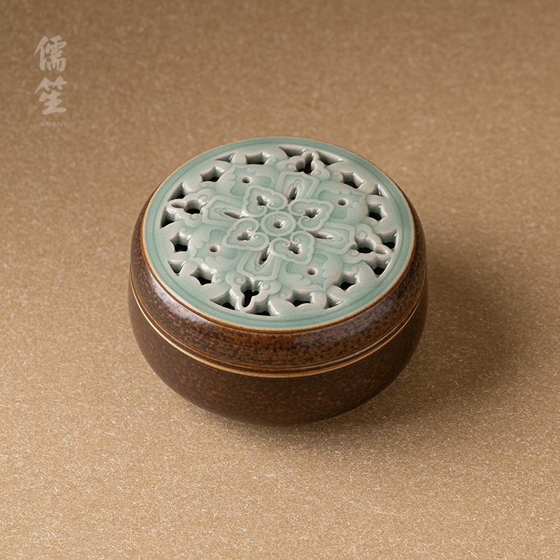 宝相花青瓷立式香炉陶瓷家用线香檀香熏香炉沉香镂空香筒高端薰炉,餐饮具,茶道/香炉,淘宝优惠券,粉丝福利购,淘宝优惠卷