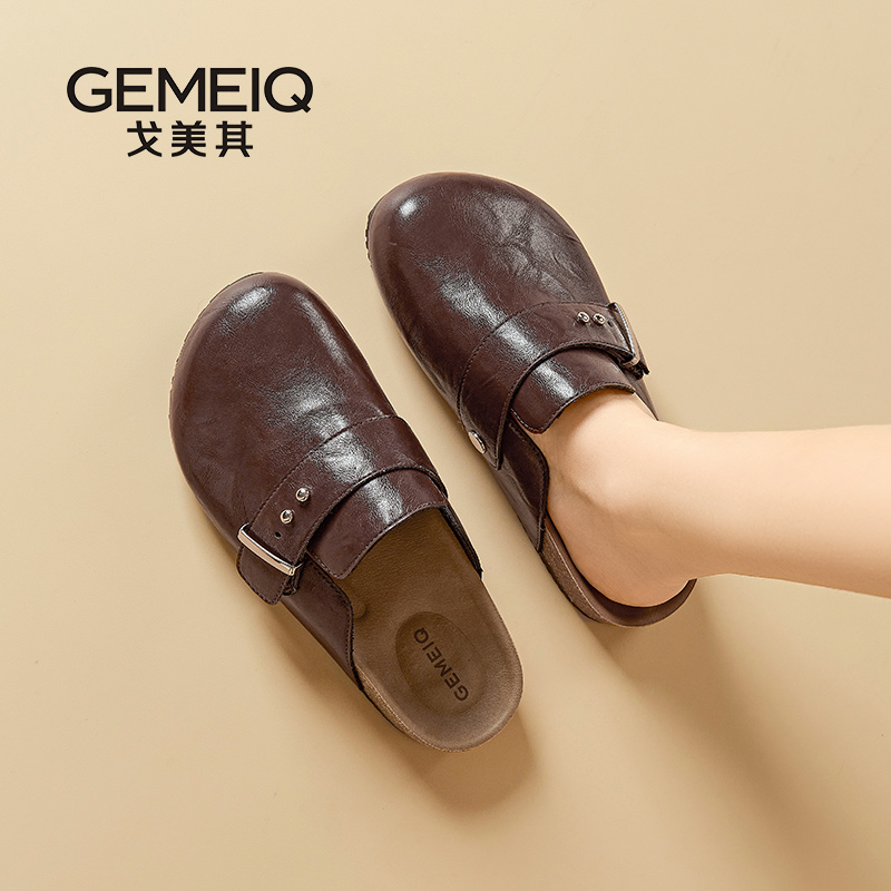 戈美其商场同款2025美拉德勃肯鞋