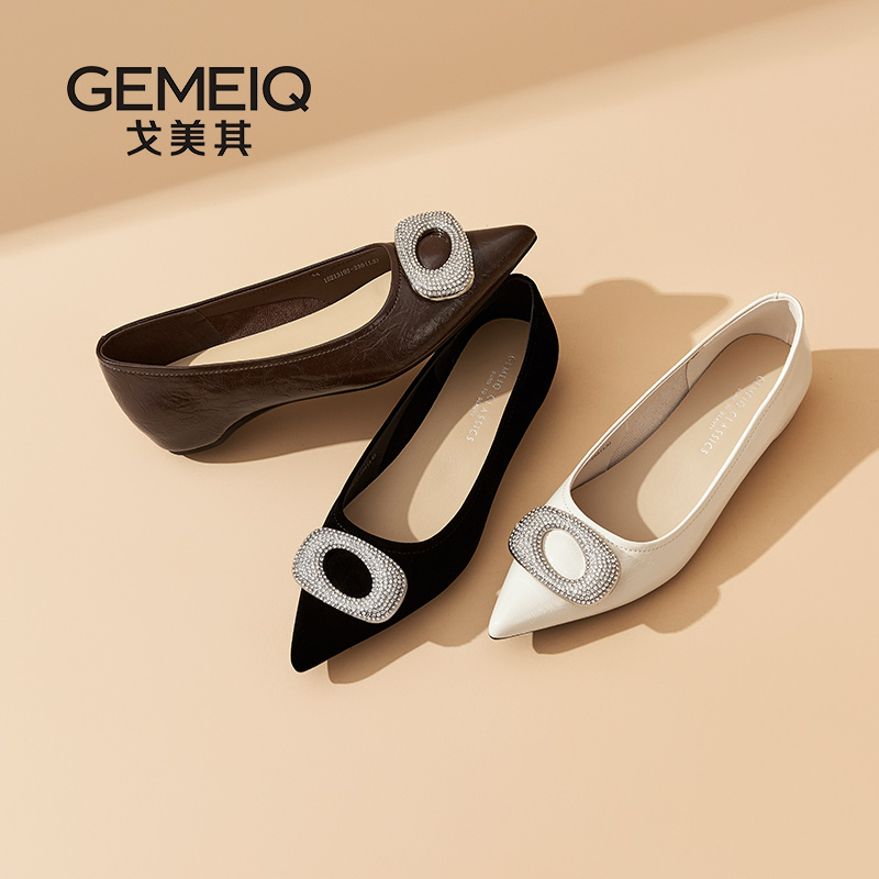 戈美其2025新款秋季法式高跟鞋