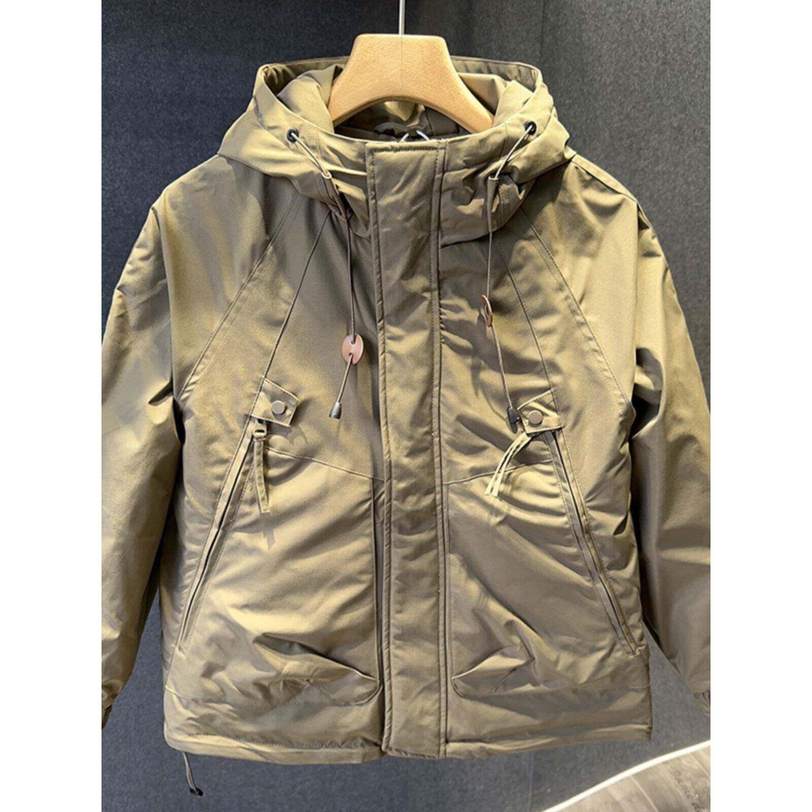 GM新潮 太帅瞭！人手一件~工装棉服男士冬季宽松夹棉加厚连帽外套